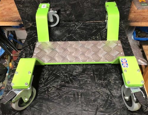 Heavy duty motorcycle park and lift dolly